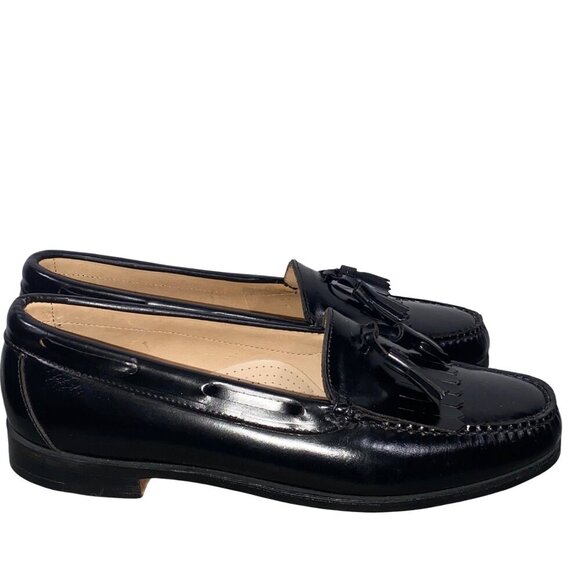 G.H. Bass & Co. Weejuns Tassel Loafers Black Leather Men’s Size 10 D main image 5